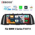 10.25" Android 13 Autoradio GPS Navi 4+64G 8Kern 4G WIFI für BMW 5er F10/F11 NBT