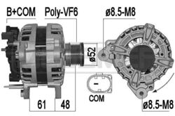 ERA Lichtmaschine Generator 140A 14V für VW Passat Variant 2.0 TDI 1.6