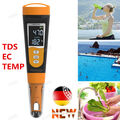 3 IN 1 Digital Wasser Qualität Tester Stift TDS EC TEMP Messgerät Meter Finder