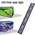 60-80cm LED Aquarium mit timer Lampe Süßwasserfische Vollspektrum RGB 15W DHL