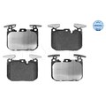 1x ORIGINAL® Meyle 025 250 2818 Bremsbelagsatz, Scheibenbremse Vorne, exkl.