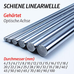 Ø5mm-50mm Präzisionswelle Linearwelle Linearachse Hardened Stahl Optische Achse