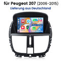 Für Peugeot 207 2006-2015 9" Android 13 Autoradio GPS Navi BT WIFI FM SWC 2+32GB