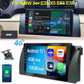 DAB+ 6+128G Android 13 Autoradio Carplay GPS BT WIFI KAM Für BMW 5er E39 7er E38