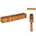 Garten-Hochbeet 150 X 30 X 25 Cm Massivholz Akazie Holz