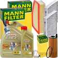 MANN INSPEKTIONSPAKET+6L CASTROL 5W-30 ÖL passend für BMW 5er G30 F90 X5 F95 6er