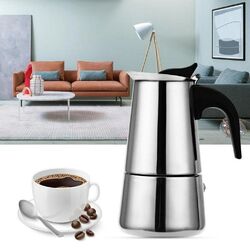 300-600ML Edelstahl Espressokocher Mokka-Kaffeekanne 6/9/12 Tassen Espressomaker