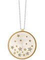 Julie Julsen Damen Collier Sterne Silber 925 Bicolor Gold 48,5 cm JJNE0627.3