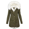 Damen Winterjacke Stepp Warm Hoodie Parka Mantel Steppjacke Long Jacke