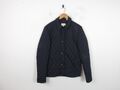 Jack Wills Herren Steppjacke Mantel mit Kragen dunkelblau - Größe S