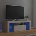 TV Schrank mit LED Lowboard Fernsehschrank Fernsehtisch Holzwerkstoff vidaXL