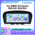 Android 14 Autoradio 8Core 6+64GB Carplay GPS Für BMW 5er E60 E61 E90 CCC 4G LTE