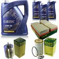 MANN-FILTER Inspektionspaket 8L MANNOL Classic 10W-40 für Mercedes-Benz SLK 320