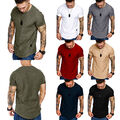 Lässiges Herren-T-Shirt Mit Kurzen Ärmeln Und Rundhalsausschnitt – Slim Fit – D