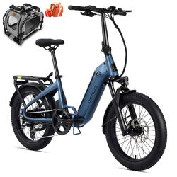 DERUIZ Elektrofahrrad Klapprad 20Zoll 500Wh E Bike Shimano 8G Pedelec e Citybike