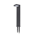 Lindby Eleazar LED-Solar-Sockelleuchte mit Sensor Sockellampe Gartenlicht