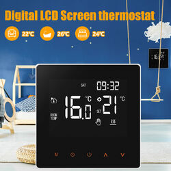 CONENTOOL Smart LCD Wifi Thermostat Digital Raumthermostat Fußbodenheizung 230V