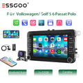 32G Autoradio Carpaly Android 13 Für VW GOLF 5 6 Passat Touran Polo KAM DAB+ MIK