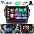 DAB+ 4+64GB 8Core CarPlay Android13 Radio GPS Für Hyundai Santa Fe III 2012-2018