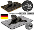 Hundematte L/XL Waschbar Liegedecke Schlafplatz für Große Hunde Hundebett