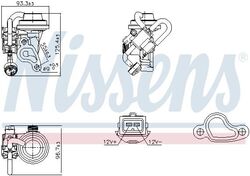 NISSENS AGR-Ventil passend für Mercedes-Benz E-Klasse SL