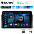 4+64G Android 14 Autoradio Carplay RDS GPS Navi BT 5.0 für BMW E46 3er 1998-2006