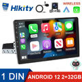 10.1" Android 12 Single 1DIN Autoradio Carplay GPS Navi WiFi 32GB mit Kamera MIC