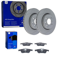ATE PowerDisc BREMSSCHEIBEN 280mm + BELÄGE VORNE passend für DACIA DOKKER  LODGYVA 280x24mm | Bitte Einschränkungen beachten