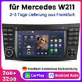 Android 13 Carplay 7"Autoradio GPS Für Mercedes Benz CLS E-Class W211 W219 2+32G