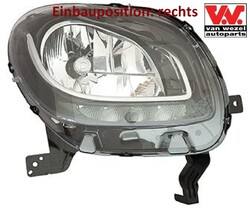 VAN WEZEL 2916962 Hauptscheinwerfer rechts Scheinwerfer Frontscheinwerfer 