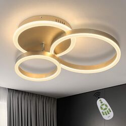 LED Deckenleuchte DIMMBAR 3-Farbige Decken-Lampe Wohnzimmer Flur Küchen Eingang