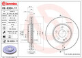 2x BREMBO Bremsscheibe PRIME LINE - UV Coated 09.8304.11 für MERCEDES CHRYSLER