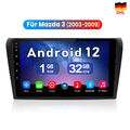  9" Autoradio GPS Navi Für Mazda 3 2004-2009 BK Android 12 DAB+WIFI 1+32G BT RDS