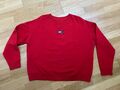 Tommy Hilfiger Damen Sweatshirt Shirt - rot - Gr. XL - Top Zustand