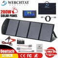 200W Solarpanel 12V Tragbar Faltbar Solarmodule für Batterie Camping Wohnmobil