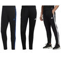 adidas Trainingshose Sporthose Jogginghose Herren schwarz 3 Streifen Design