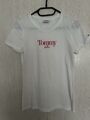 Tommy Jeans T-Shirt mit Label-Print Gr. S Weiß