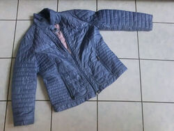 Leichte Steppjacke - Graublau/Rosa - by Charles Vögele - Gr. 46 - wie neu