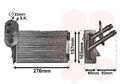 VAN WEZEL Wärmetauscher, Innenraumheizung  u.a. für AUDI, SEAT, SKODA, VW