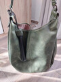 Umhängetasche Grün Damen Khaki Modern Handtasche Lederimitat Shopper Schulter