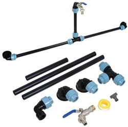 3/4" IBC Adapter Verbindungsset Auslaufhahn Für Tank Container Regenwassertank