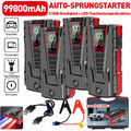 99800mAh 5000A Auto KFZ Starthilfe Jump Starter Ladegerät Booster PKW Powerbank