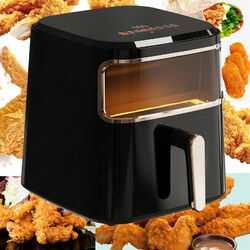 XXL Heißluftfritteuse Airfryer Backofen Fritteusen Heißluft Friteuse Grill 7,5L 