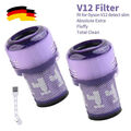 2x Filter Für Dyson V12 Detect Slim Absolute Extra Akku-Staubsauger Hepa-Filter