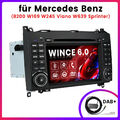 DAB+inclded Autoradio DVD EQ GPS Navi Für Mercedes-Benz A/B Klasse Sprinter Vito