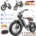 Emoko C91 20Zoll Mountain E-Bike 1000W 48V Elektrofahrrad Pedelec Fatbike 55km/h