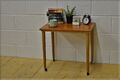 Vintage Couchtisch Beistelltisch Teak auf Rollen Mid Century Danish Design