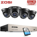 ZOSI 5mp Lite 8CH DVR 1080p Sicherheitskamerasystem Außen H.265+ Haus CCTV Kit