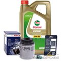 BOSCH ÖLFILTER+5L CASTROL EDGE 5W-30 LL FÜR AUDI A1 8X 1.2 1.4 TFSI