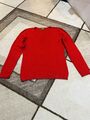 Montego Pullover mit V-Ausschnitt rot Business-Look Damen Größe M